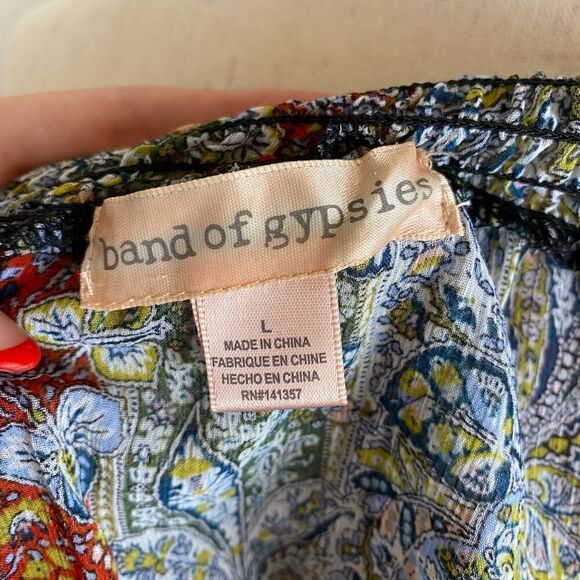 Band Of Gypsies Blouse Size L - Picture 5 of 6